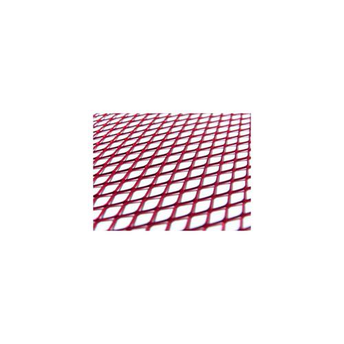 GRILLE DÉCOR. 30 X 30 CM. ROUGE ANODISÉ