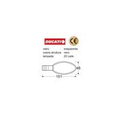FRECCIA DUCATI ANT.SX TRASP. GAMBO LUNGO OMOLOGATA