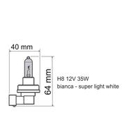 H8 HALOGEN BULB 12V 35W