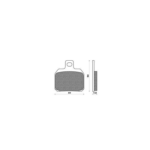 CP REAR BRAKE PADS SKYLINER 125/15