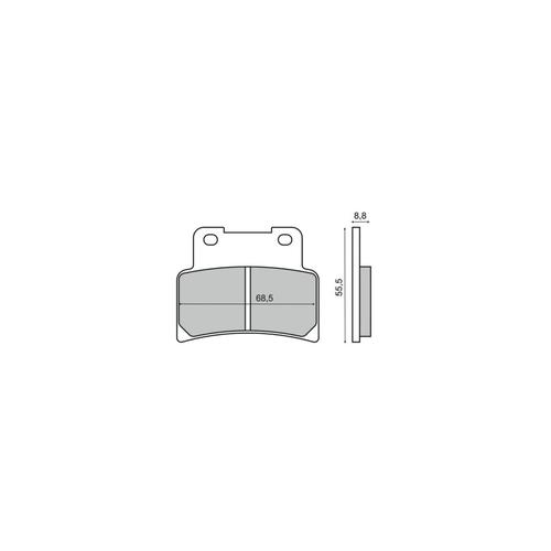 CP FRONT BRAKE PADS APRILIA-YAMAHA