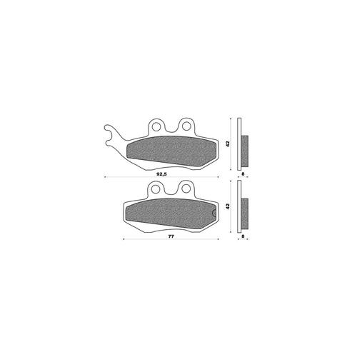 CP. FRONT BRAKE PADS. VARIOUS BRANDS