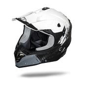 CASCO CROSS TIGER 2.0 BIANCO/NERO L