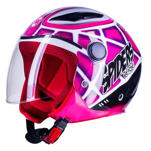 CASCO JUNIOR SPIDER ROSA  2.0 YM 51-52 CM