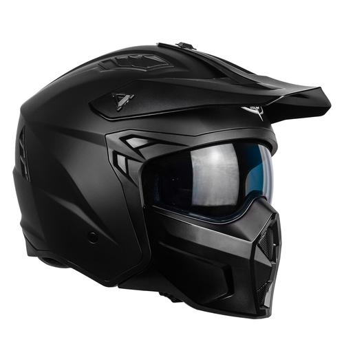 CASCO TRAK NERO OPACO XS
