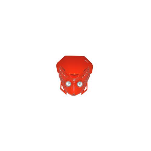MASCHERA FARO ENDURO " E.T." ARANCIO CON LED